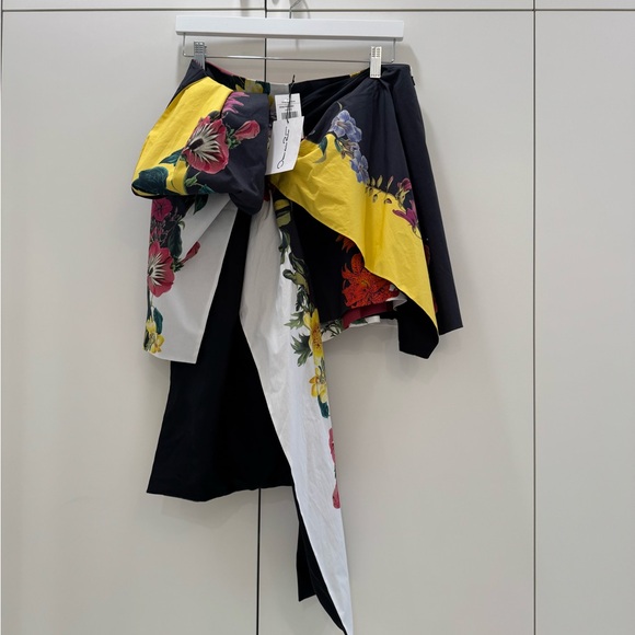Oscar de la Renta Floral Print Tie Skort - Size 14 - Picture 9 of 14